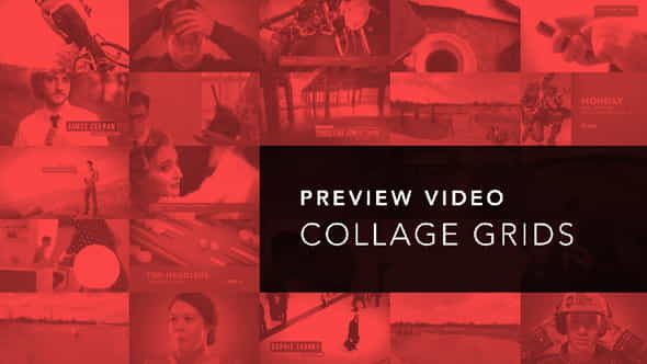 Preview Video Screen Collage Grids - VideoHive 8737222