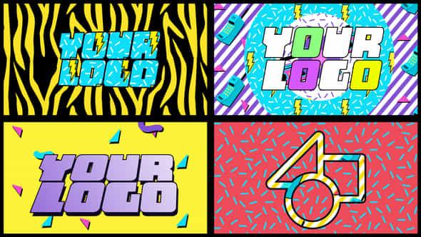 Retro 90S Fun Logo - VideoHive 56476512