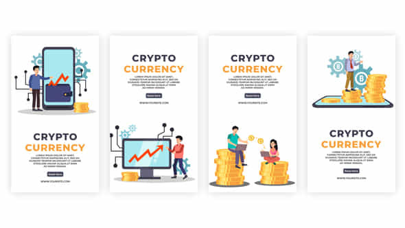 Cryptocurrency Instagram Story - VideoHive 39044621