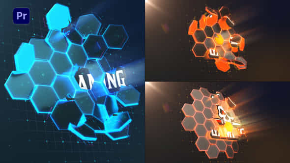 Hi-Tech Hexagons - VideoHive 34160739