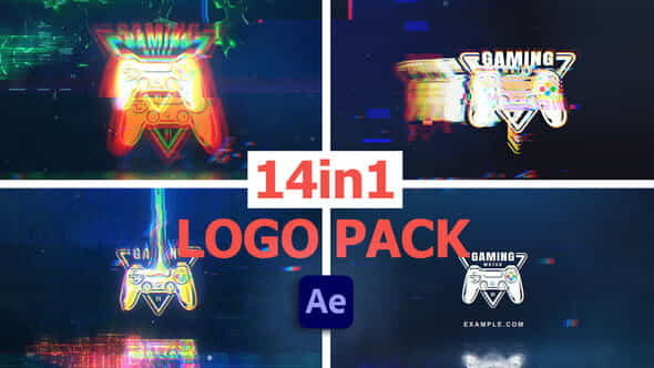 Glitch Logos - VideoHive 38523874