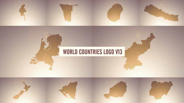 World Countries Logo - VideoHive 38988818