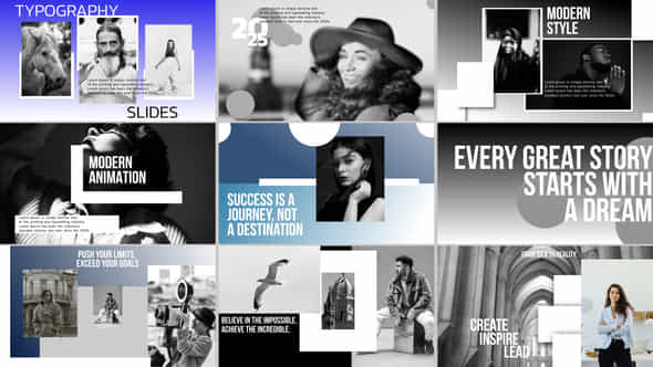 Typography Slides Ae - VideoHive 55401049