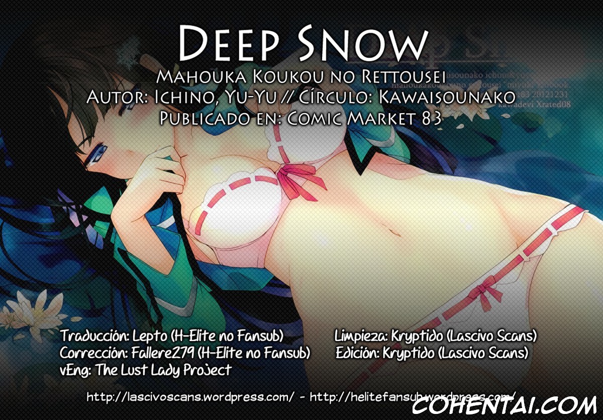 Deep Snow (Mahouka koukou no Rettousei) xxx comics manga porno doujin hentai español sexo 