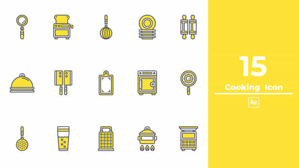 Cooking Icon After Effects - VideoHive 49274860