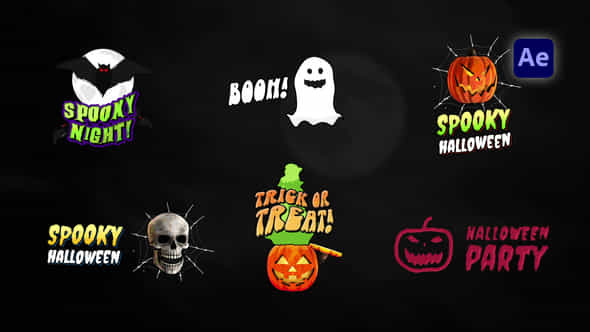 Halloween Spooky Titles Pack - VideoHive 54603326