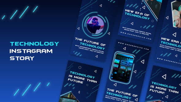 Technology Instagram Stories - VideoHive 36266126