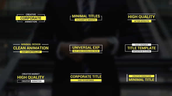 Corporate Titles - VideoHive 39147337