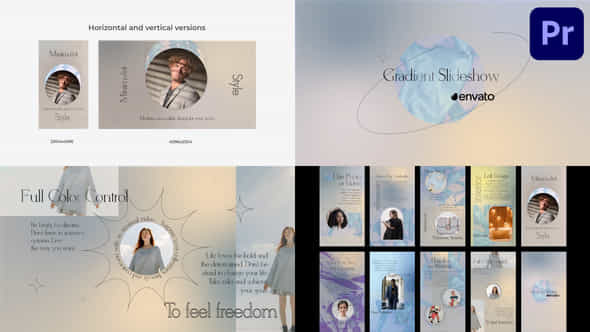 Gradient Modern Slides And Stories For Premiere Pro - VideoHive 43216481