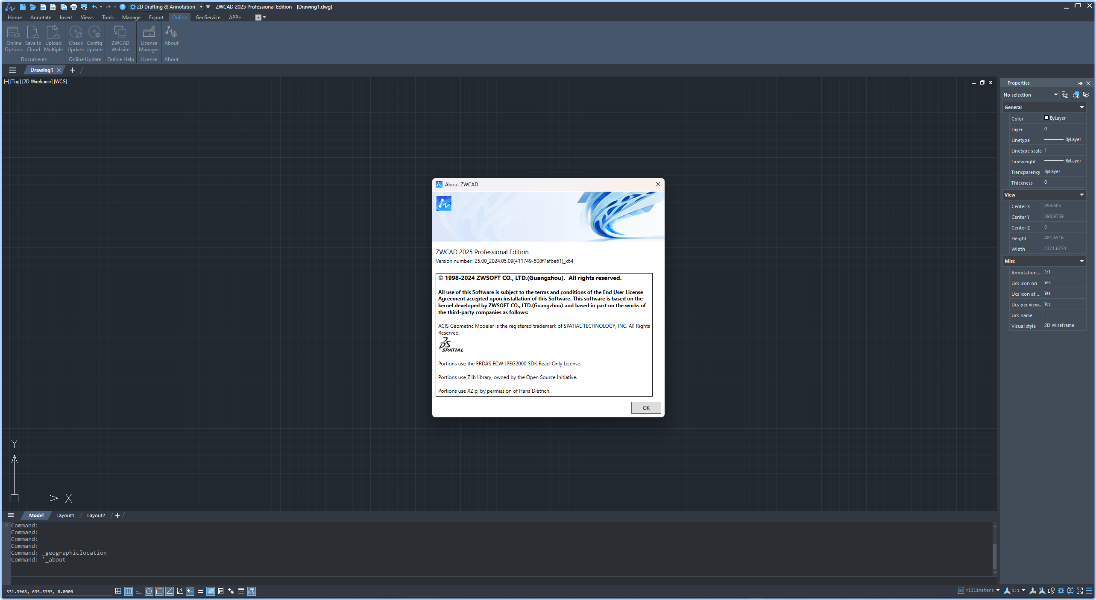 ZWCAD Professional 2025 SP0 Build 05.09.2024 X64 IFEZkb01_o