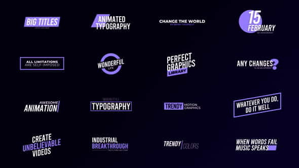 Titles - VideoHive 36313352