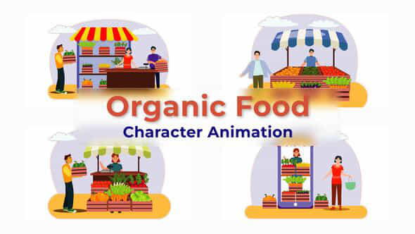 Organic Food Explainer - VideoHive 38196025