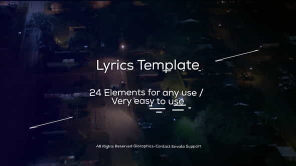 Lyrics Template and Elements - VideoHive 22691939