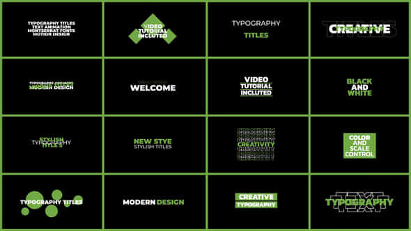 Typography Titles - VideoHive 47153093