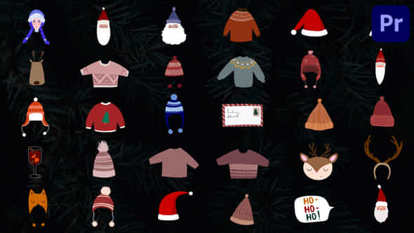 Christmas Hats And - VideoHive 42313453