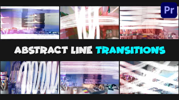 Abstract Line Transitions Premiere Pro Mogrt - VideoHive 51010910