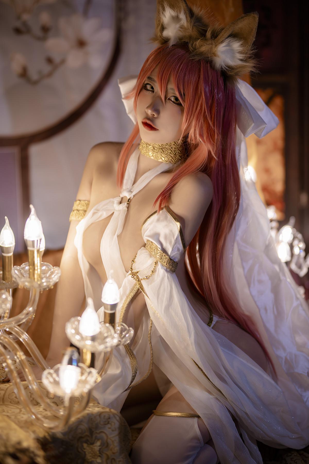 Cosplay 二佐Nisa 玉藻前同人舞娘(27)