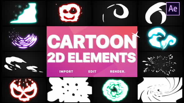 2D Cartoon Elements | After - VideoHive 25075508