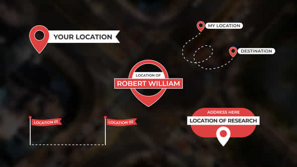 Location Titles Overlays - VideoHive 45195393