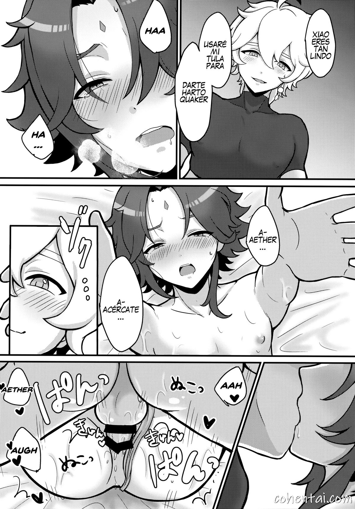 AetherXiao ga Tsubo no Naka de Ecchi Suru Hon (Genshin Impact) manga hentai xxx español