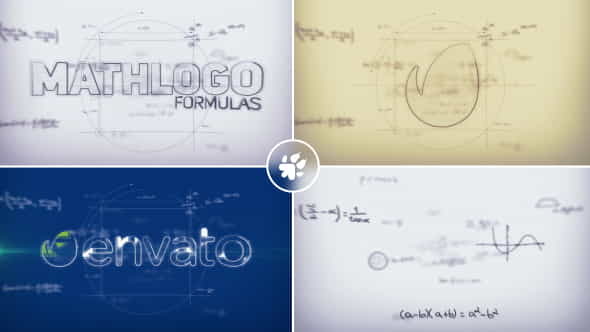 Math Formulas Logo Reveal - VideoHive 19564497