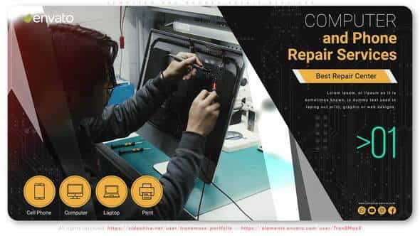 Computer and Phones Repair Services - VideoHive 33224653