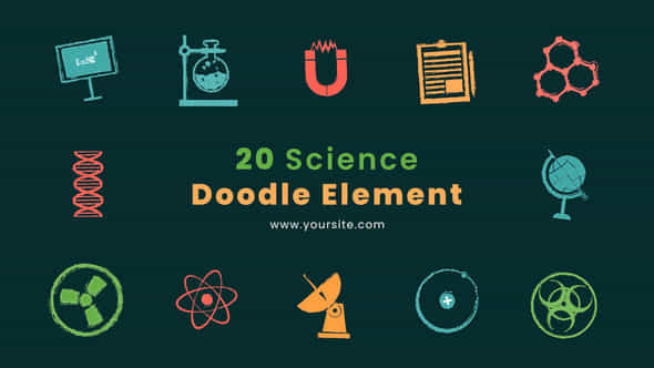 Animated Science Doodles - VideoHive 44677519