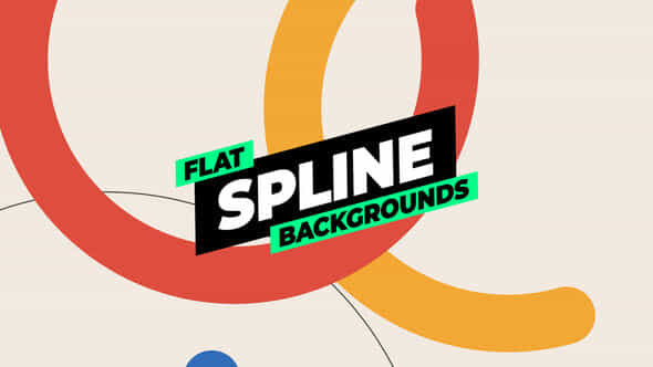 Flat Spline Backgrounds - VideoHive 50935261