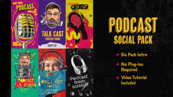 Podcast Intro Social - VideoHive 43057854