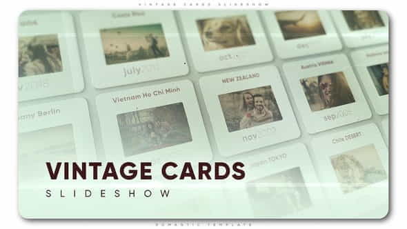 Vintage Cards Slideshow - VideoHive 23237618