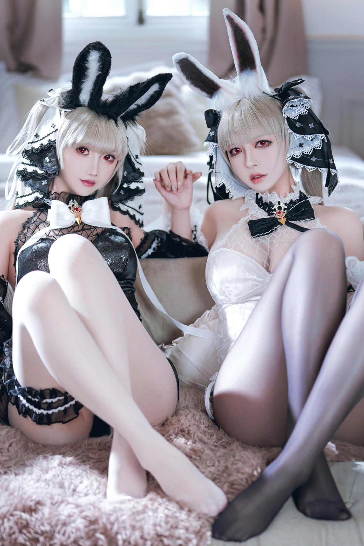 Cosplay 面饼仙儿 & 半半子Banbanko 碧蓝航线 可畏兔兔(9)