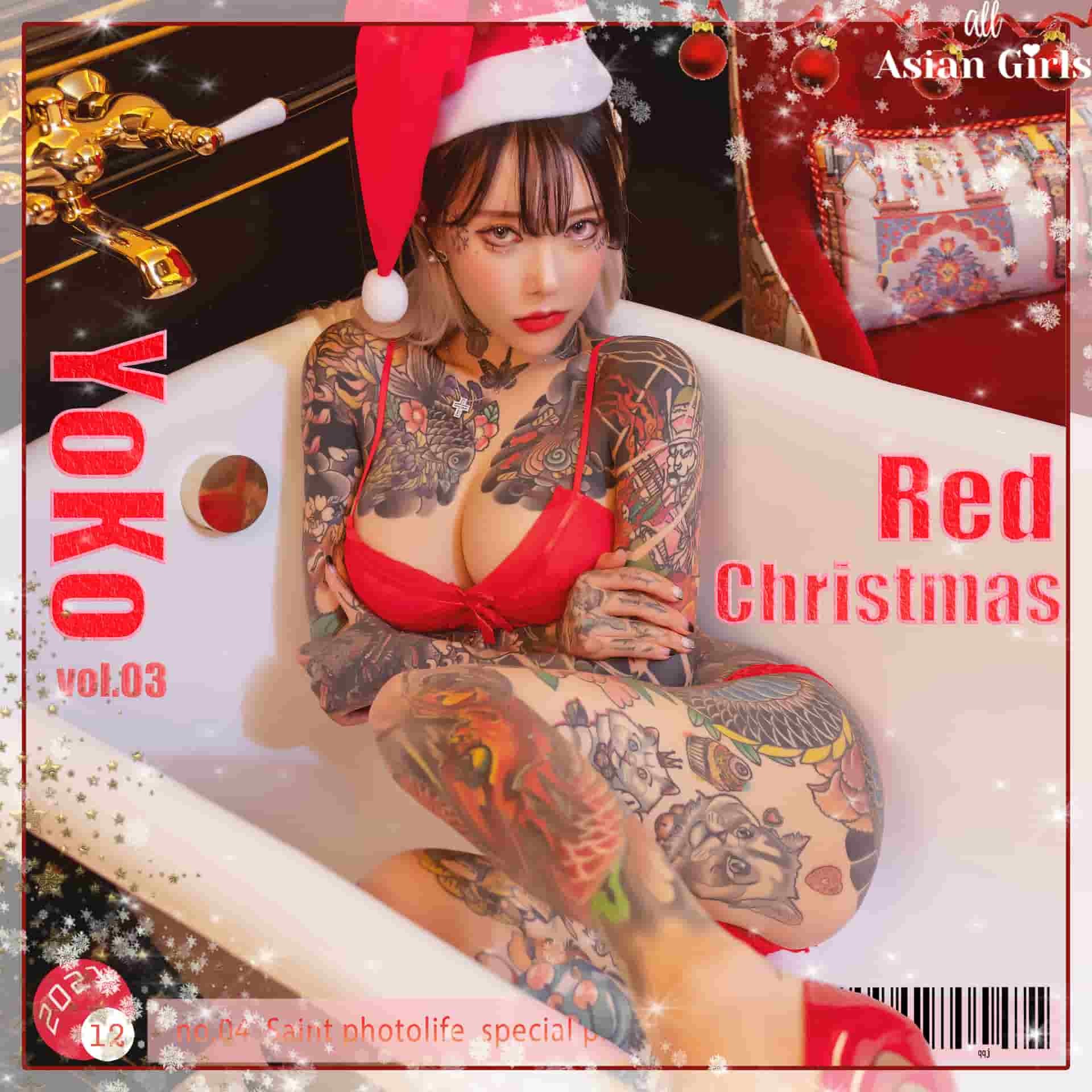 YoKo_tattoo [세인트포토라이프] 요코 Vol.03 레드 크리스마스