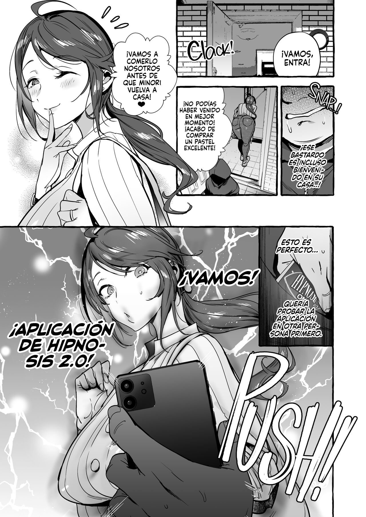 [Hibon (Itami)] Saimin NTR Oyako  Hypnosis Netorare 2.0 Mother and Daughter [Spanish] [Shiirori] [Decensored]