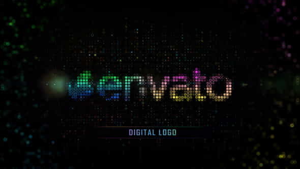 Color Digital Grid Logo - VideoHive 25297681