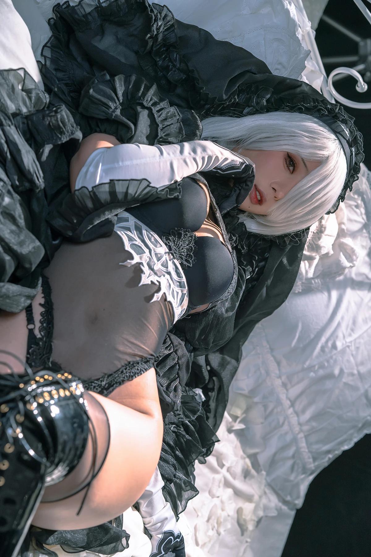 Cosplay 云溪溪Yunx1x1 & 奶桃 – 2B本 YoRHa No.2 Type B 上 Set.02(32)