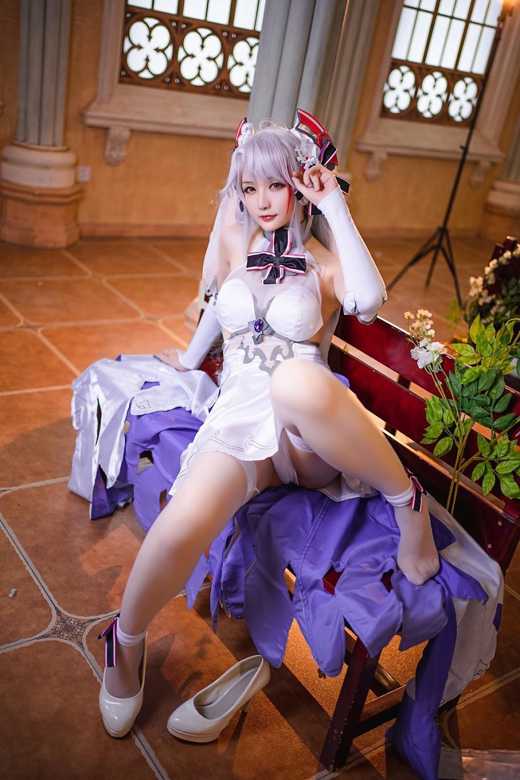 Cosplay 星之迟迟Hoshilily 秘密花园 欧根婚纱(8)