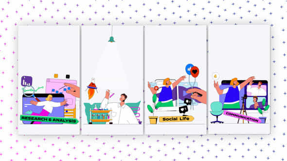 Research Vertical Media Content - VideoHive 58873008