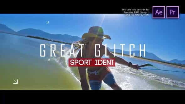 Sport Ident Glitch Slideshow - VideoHive 29622502