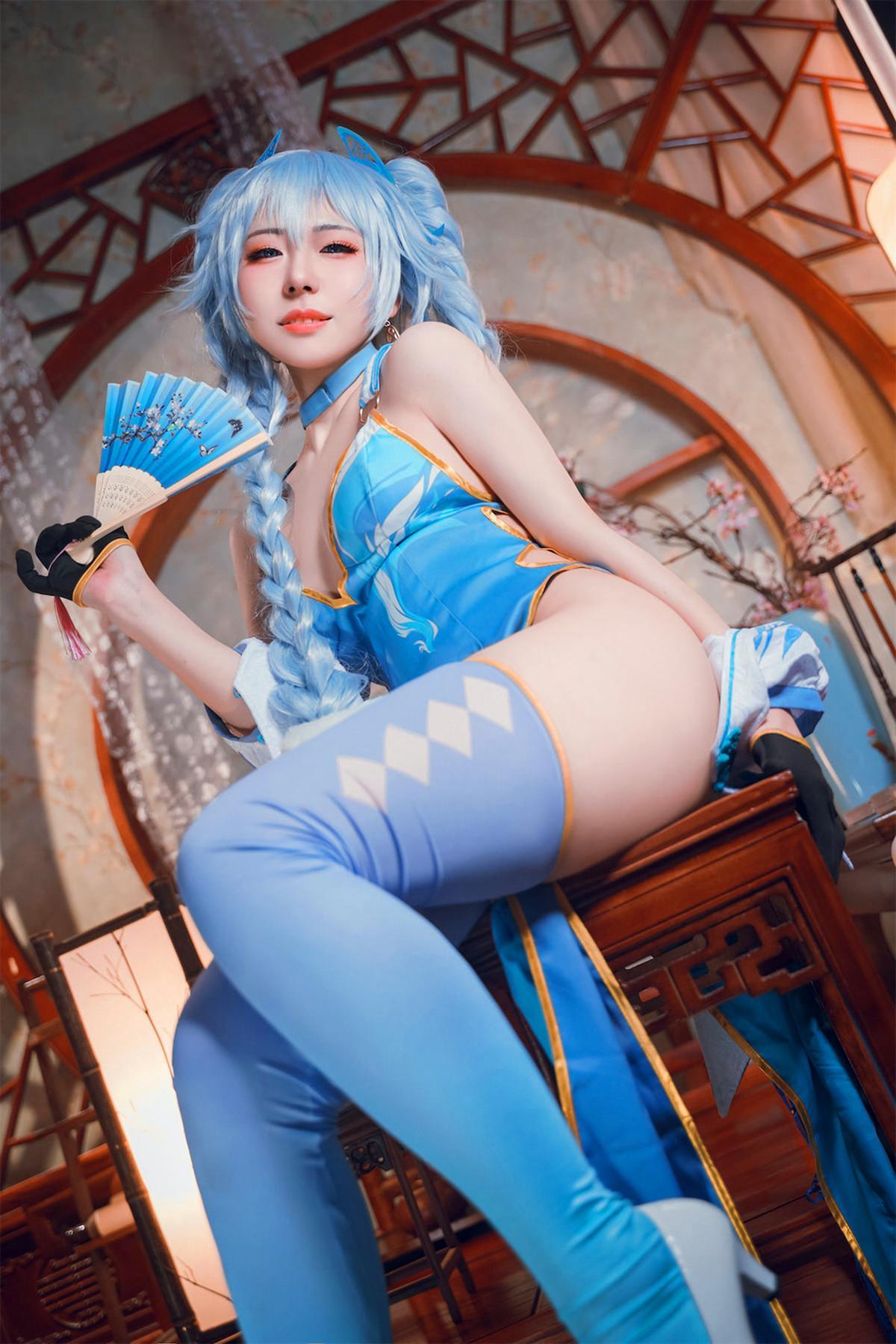 Cosplay 虎森森 少女前线 翠雀媚(1)