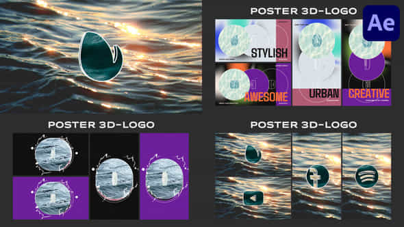 Poster 3D Logo For After Effects - VideoHive 53465127