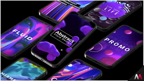 Abstract Titles | Mobile - VideoHive 34663811