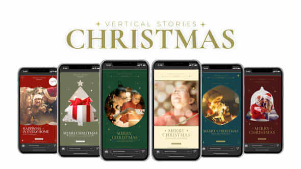 Vertical Stories Christmas Mogrt - VideoHive 49832492