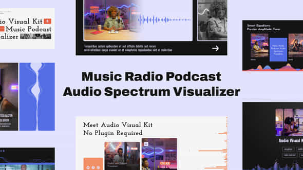 Music Podcast Audio Spectrum Visualizer - VideoHive 51642171