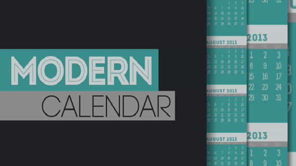 Modern Calendar - VideoHive 5230037