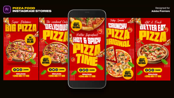 Pizza Instagram Stories - VideoHive 46482703