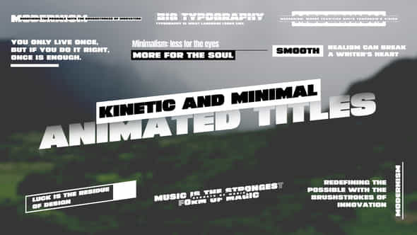 Kinetic Animated Titles - VideoHive 47439151