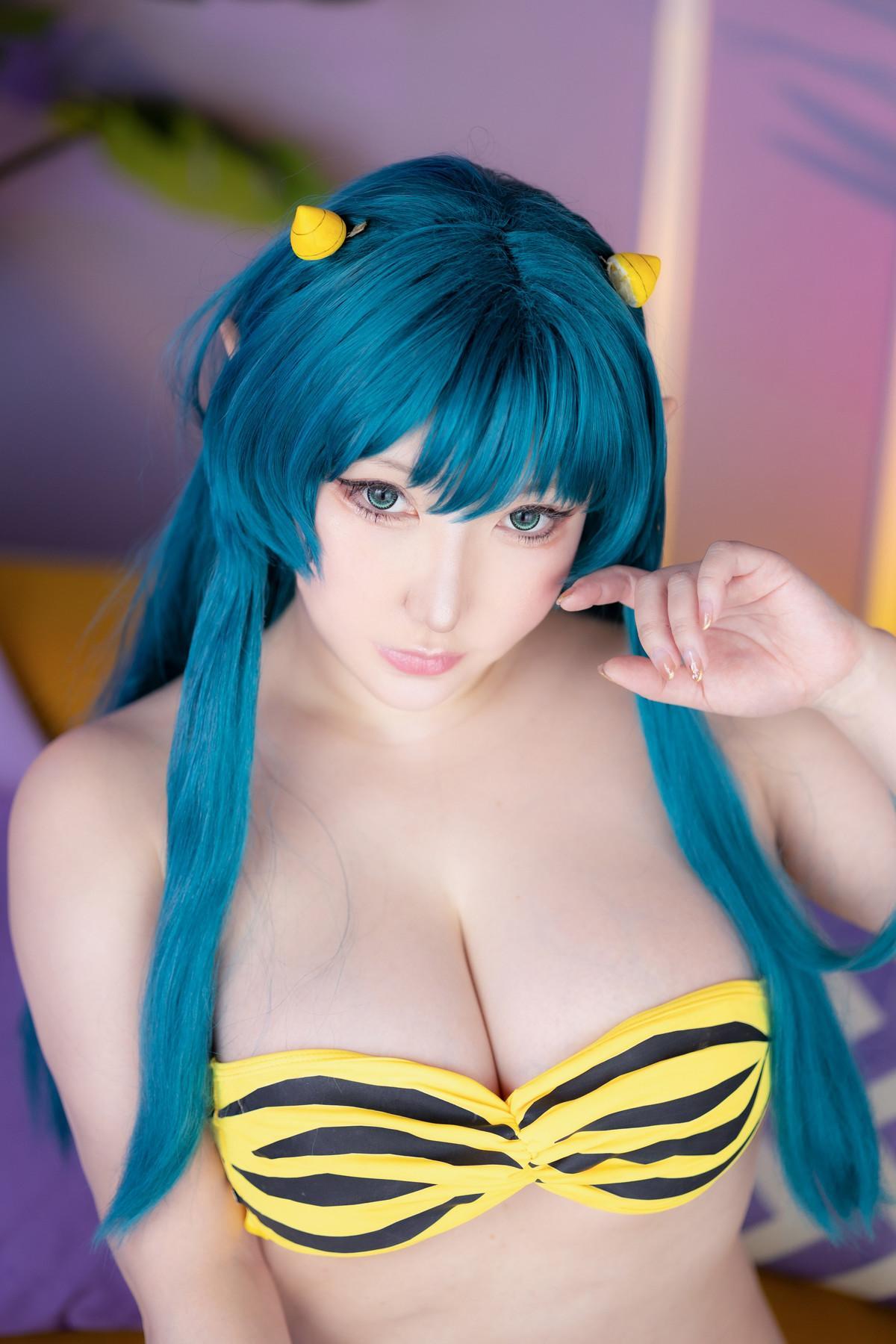 Cosplay SAKUサク Lum ラム うる星やつら Set.01(26)