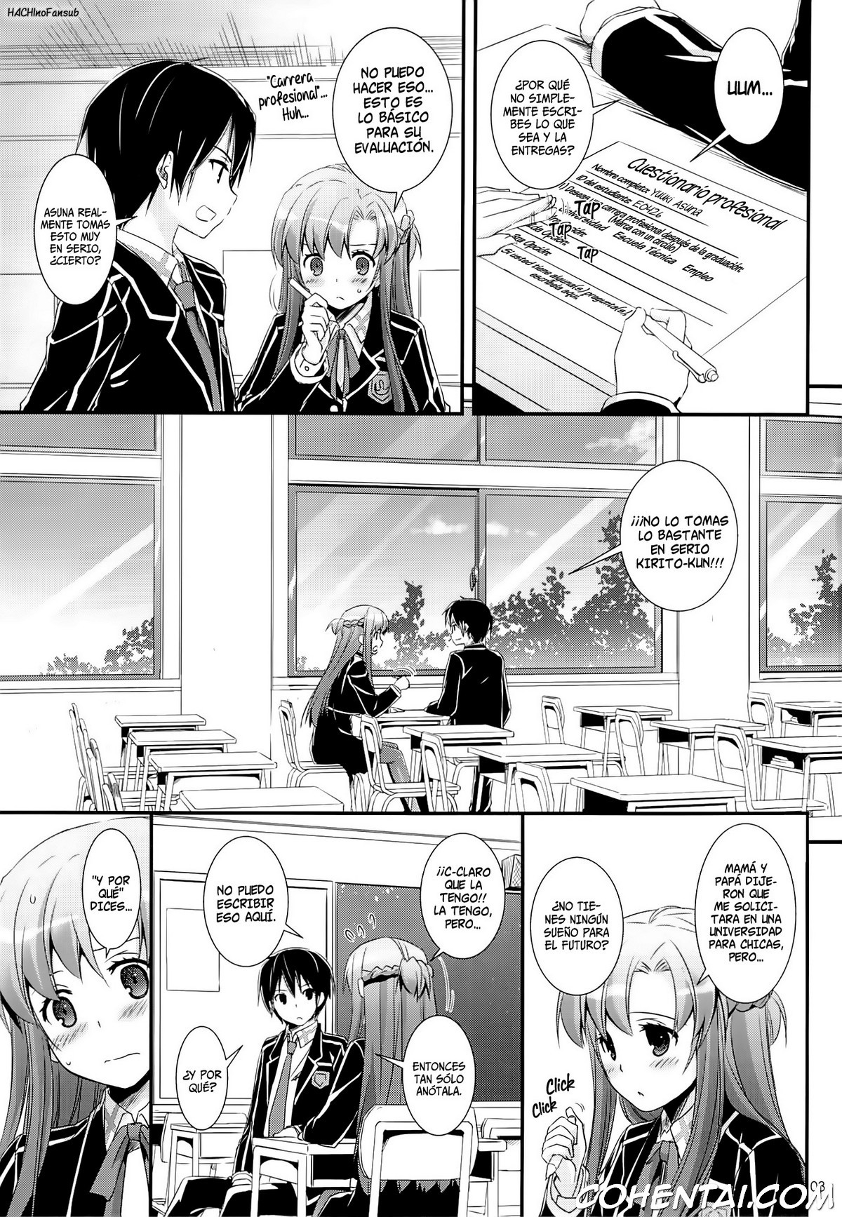 D.L. action 74 (Sword Art Online) xxx comics manga porno doujin hentai español sexo Asuna Yuuki Kazuto Kirigaya | Kirito Sword Art Online