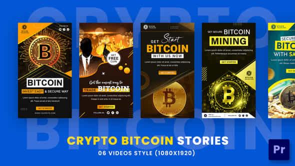 Crypto Bitcoin Stories - VideoHive 36359286