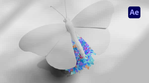 Butterfly Awakening Logo Reveal - VideoHive 59329720